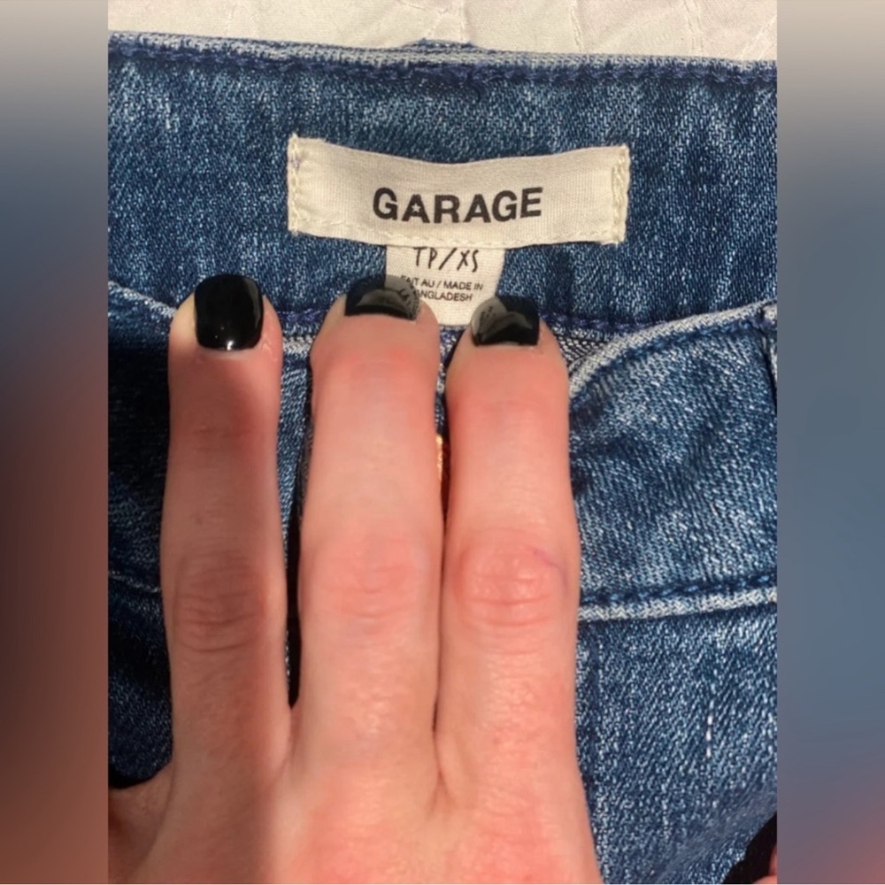 Garage Blue Denim Mini Skirt | NWT | XS Classic Jean Skirt - Picture 4 of 4